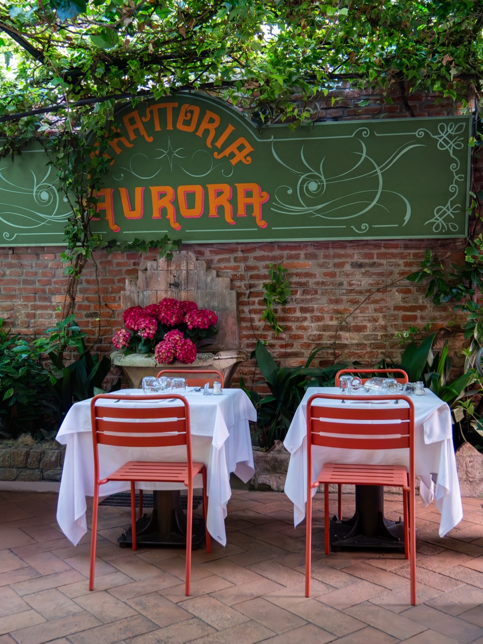 Dettaglio degli ambienti di Trattoria Aurora
